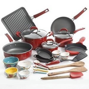 Pioneer Woman Cookware Set Nonstick #kitchenware Review 